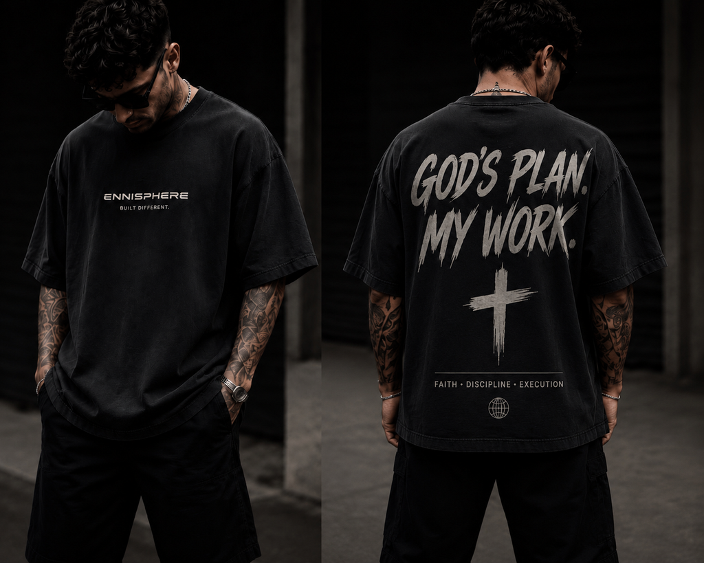 God's Plan, My Work - Oversized Tee
