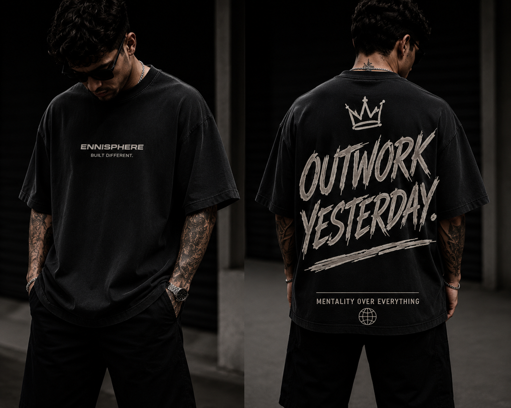 Outwork Yesterday - Oversized Tee