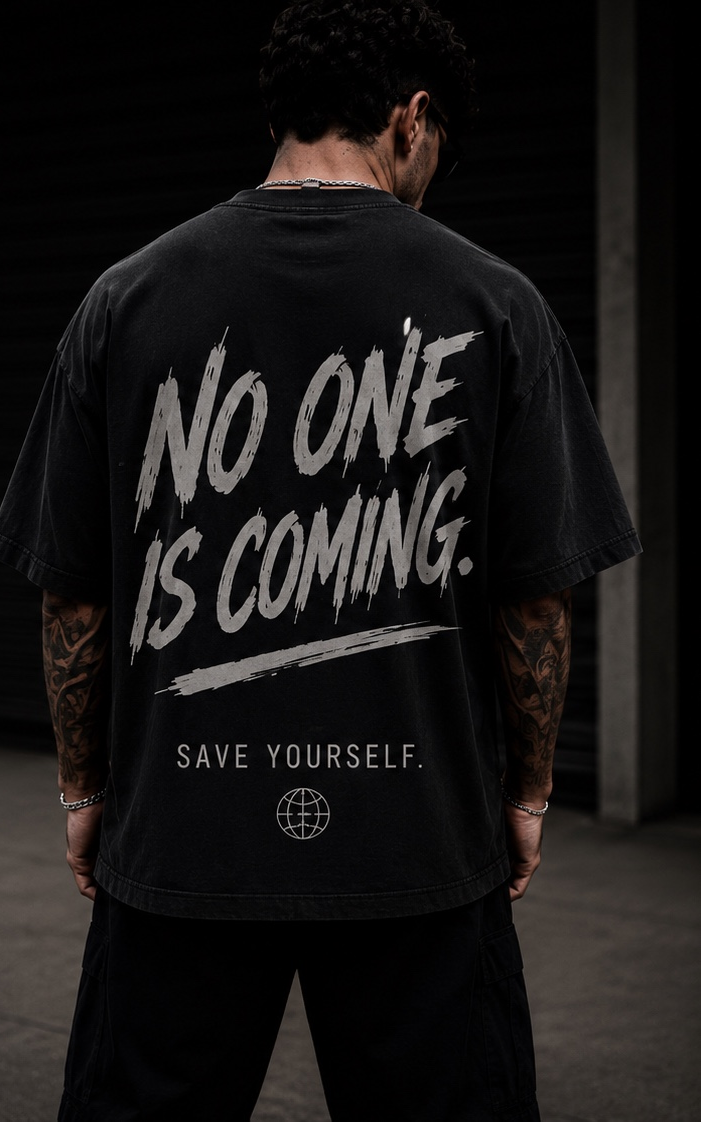 No One Is Coming - Oversized Tee